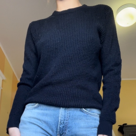 Blue knit sweater - Picture 3 of 5